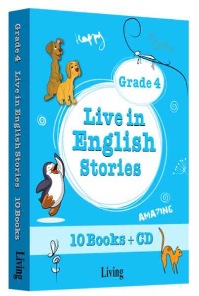 Living English Dictionary - Grade 4 - Live in English Stories (10 Books CD)