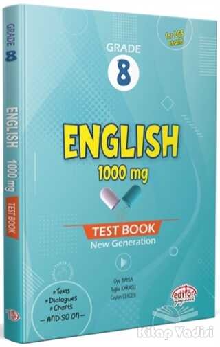 Editör Yayınları - Grade 8 English 1000 Mg Test Book