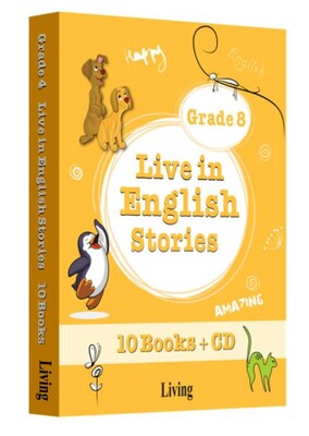 Grade 8 - Live in English Stories (10 Books CD) - Living English Dictionary