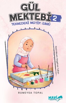 Gül Mektebi 2 Teknedeki Motif Ebru - Mavi Uçurtma