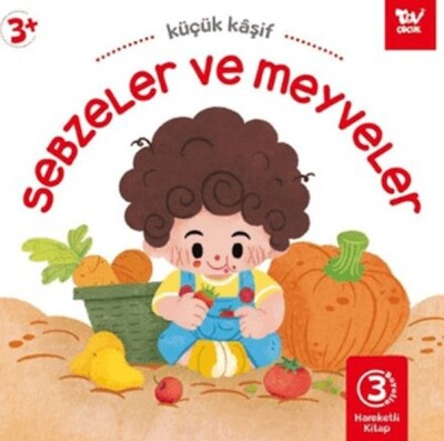 Hareketli Kitap 3d Küçük Kaşif Sebzeler ve Meyveler - Türkiye Diyanet Vakfı Yayınları
