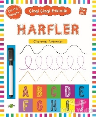 Harfler 4 Yaş ve Üstü - Çizgi Çizgi Etkinlik - Kukla Yayınları