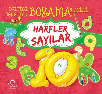 Harfler Sayılar - Eğitici Öğretici Boyama Serisi - Zeytin Çocuk