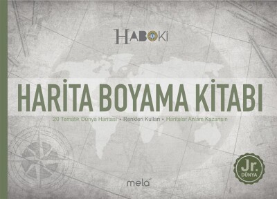 Harita Boyama Kitabı 20 Tematik Dünya Haritası - Mela Yayınları