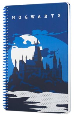 Harry Potter Hogwarts Spiralli Defter Lacivert - 1