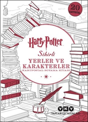Harry Potter Sihirli Yerler ve Karakterler - Kartpostal Boyama Kitabı - Yapı Kredi Yayınları