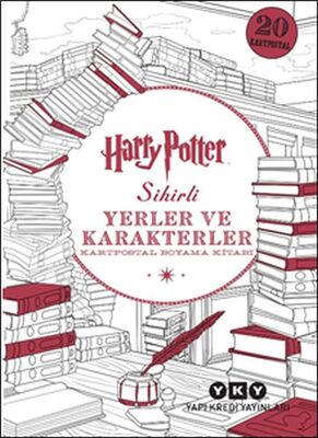 Harry Potter Sihirli Yerler ve Karakterler - Kartpostal Boyama Kitabı - 1