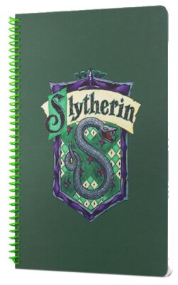 Harry Potter Slytherin Spiralli Defter Yeşil - Mabbels