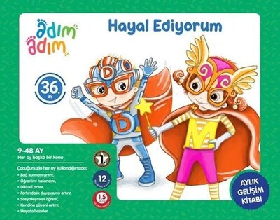 Hayal Ediyorum - 36. Ay Gelişim Kitabı - Adım Adım Bebek Eğitimi