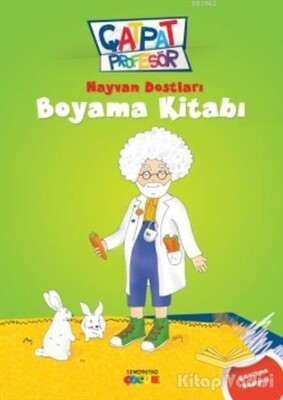 Hayvan Dostları Boyama Kitabı - Çatpat Profesör - Semerkand Çocuk Yayınları