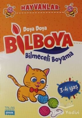 Hayvanlar - Doya Doya Bil Boya Bilmeceli Boyama (3-4 Yaş) - 1