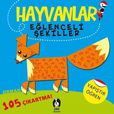 Hayvanlar Eğlenceli Şekiller - Orman - Çakıl Gülen Yüz