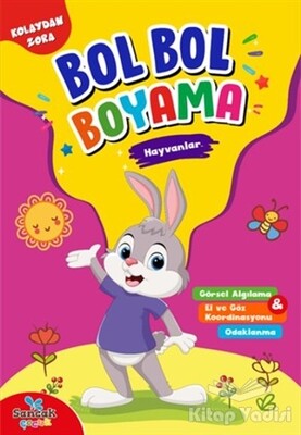 Hayvanlar - Kolaydan Zora Bol Bol Boyama - Sancak Yayınları