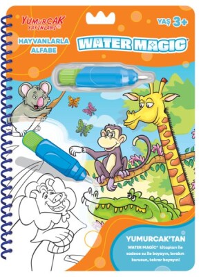 Hayvanlarla Alfabe - Yeni Water Magic - Yumurcak Yayınları