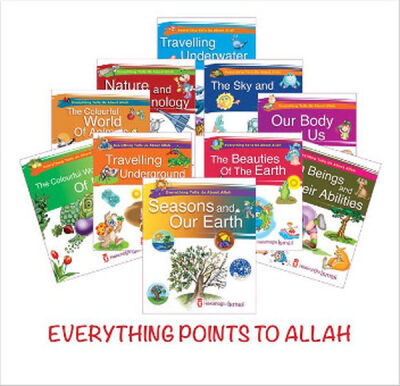 Her Şey Allah'ı Anlatıyor İngilizce - 10 Kitap Set - 1