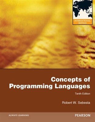 He:Sebesta:Concepts Of Programmıng - Pearson Yayıncılık