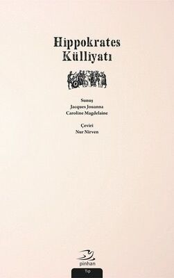 Hippokrates Külliyatı - 1