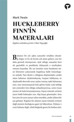 Huckleberry Finn'in Maceraları - Turkuvaz Kitap