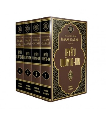 İhya’u Ulüm’id-Din - 4 Kitap Takım Kutulu - Huzur Yayınevi