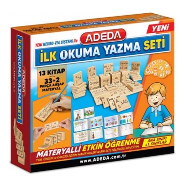 İlk Okuma Yazma Seti - 13 Kitap Takım - Ana Sınıfı ve 1.Sınıflar - Adeda Yayıncılık