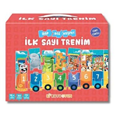 İlk Sayı Trenim - Cırt Cırtlı Yapboz ve Kitap Seti - 1