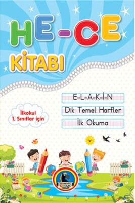 İlkokul 1.Sınıflar için İlk Okuma Hece Kitabı (E-L-A-K-İ-N) - Karatay Çocuk Yayınları