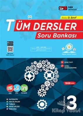 İlkokul 3. Sınıf Tüm Dersler Soru Bankası - SBM Yayıncılık