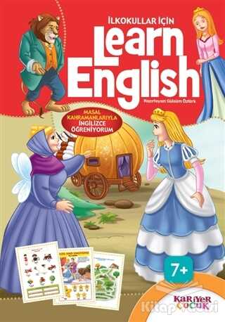 Kariyer Yayınları - İlkokullar İçin Learn English (Kırmızı)