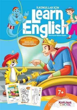 Kariyer Yayınları - İlkokullar İçin Learn English (Mavi)