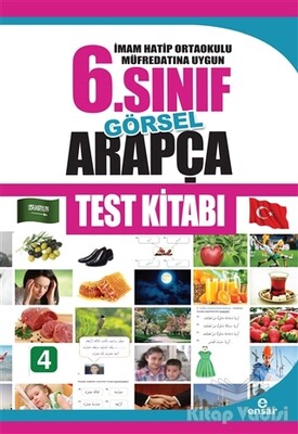 İmam Hatip Ortaokulu Müfredatına Uygun 6. Sınıf Görsel Arapça Test Kitabı - Ensar Neşriyat