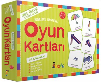 İngilizce Destekli Oyun Kartları - Zıt Kavramlar - 1