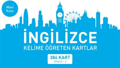 İngilizce Kelime Öğreten Kartlar Mavi Kutu (Sharp-z) - Mavi Kelebek Yayınları