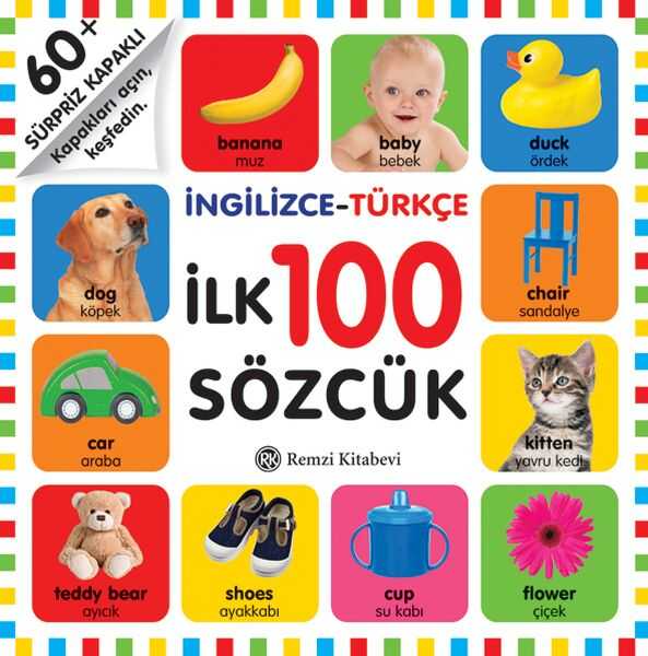 Remzi Kitabevi - İngilizce-Türkçe İlk 100 Sözcük (Ciltli)
