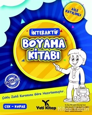 İnteraktif Boyama Kitabı 1 - Yeti Kitap