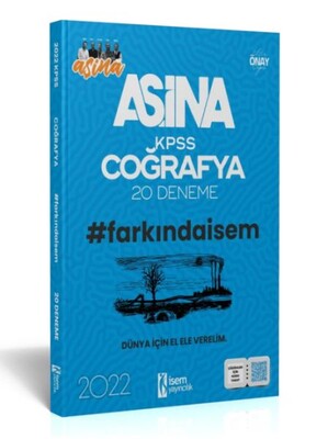 İsem Yayıncılık 2022 Aşina Farkındaİsem KPSS Coğrafya 20 Deneme - İsem Yayıncılık