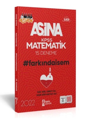 İsem Yayıncılık 2022 Aşina Farkındaİsem KPSS Matematik 15 Deneme - İsem Yayıncılık