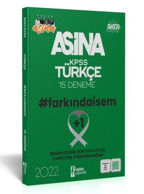 İsem Yayıncılık 2022 Aşina Farkındaİsem KPSS Türkçe 15 Deneme - İsem Yayıncılık