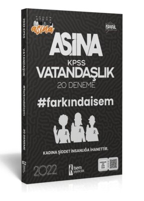 İsem Yayıncılık 2022 Aşina Farkındaİsem KPSS Vatandaşlık 20 Deneme - İsem Yayıncılık