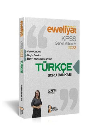 İsem Yayıncılık 2022 KPSS Evveliyat Lisans Genel Yetenek Türkçe Video Çözümlü Soru Bankası - 1