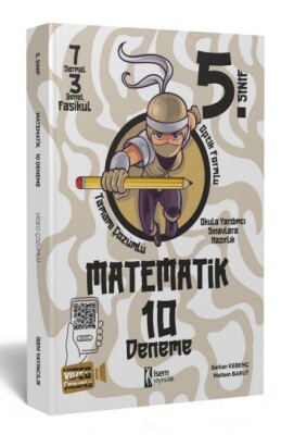 İsem Yayıncılık 2023 5. Sınıf Matematik 10 Deneme - İsem Yayıncılık