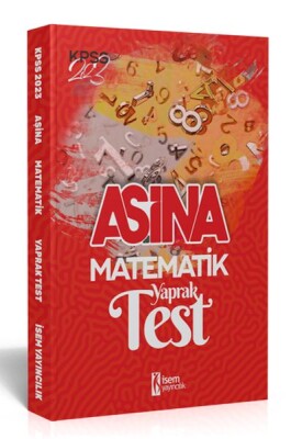 İsem Yayıncılık 2023 KPSS Lisans Aşina Matematik Çek Kopar Yaprak Test - İsem Yayıncılık