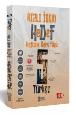 İsem Yayıncılık 2024 Hızlı Hedef 5.Sınıf Türkçe Haftalık Ders Föyü - 1