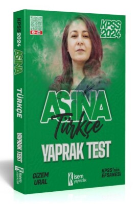 İsem Yayıncılık 2024 Kpss Aşina Türkçe Çek-Kopart Yaprak Test - İsem Yayıncılık