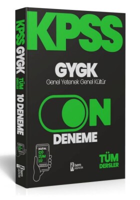 İsem Yayıncılık 2024 Kpss Genel Yetenek Genel Kültür 10 Deneme Dijital Çözümlü - İsem Yayıncılık