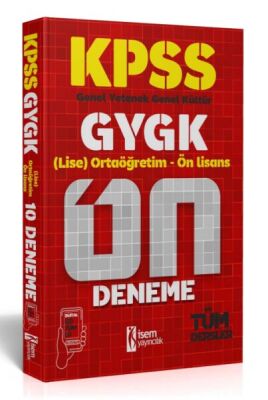 İsem Yayıncılık 2024 Kpss Gygk Ortaöğretim-Önlisans 10 Deneme Dijital Çözümlü - 1