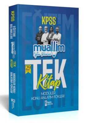 İsem Yayıncılık 2024 Kpss Muallim Eğitim Bilimleri Tek Kitap Modüler Konu Anlatım Föyleri - İsem Yayıncılık