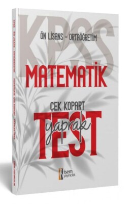 İsem Yayıncılık 2024 Kpss Ortaöğretim-Önlisans Matematik Çek-Kopart Yaprak Test - İsem Yayıncılık
