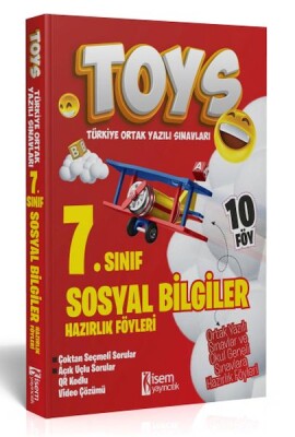 İsem Yayıncılık 2024 Toys 7. Sınıf Sosyal Bilgiler  Hazırlık Föyleri - İsem Yayıncılık