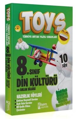 İsem Yayıncılık 2024 Toys 8. Sınıf Din Kültürü Ve Ahlak Bilgisi Hazırlık Föyleri - İsem Yayıncılık