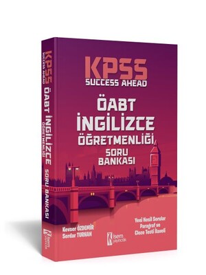 İsem Yayıncılık ÖABT İngilizce Success Ahead Soru Bankası Çözümlü - İsem Yayıncılık